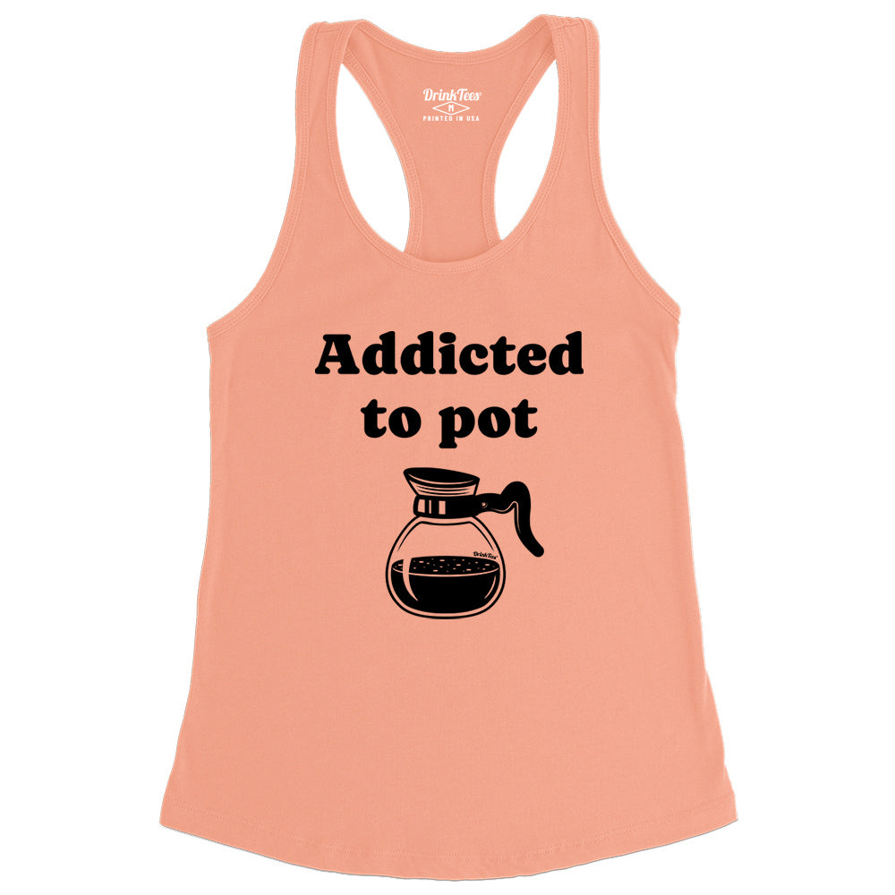 Women's Addicted To Pot Tank Top Sunset