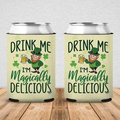 Drink Me I'm Magically Delicious Can Cooler Sleeve 2 Pack