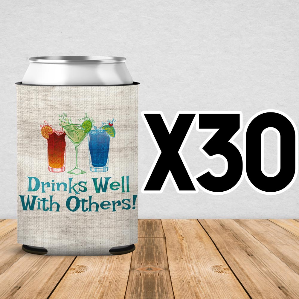 Drinks Well With Others Can Cooler Sleeve 30 Pack