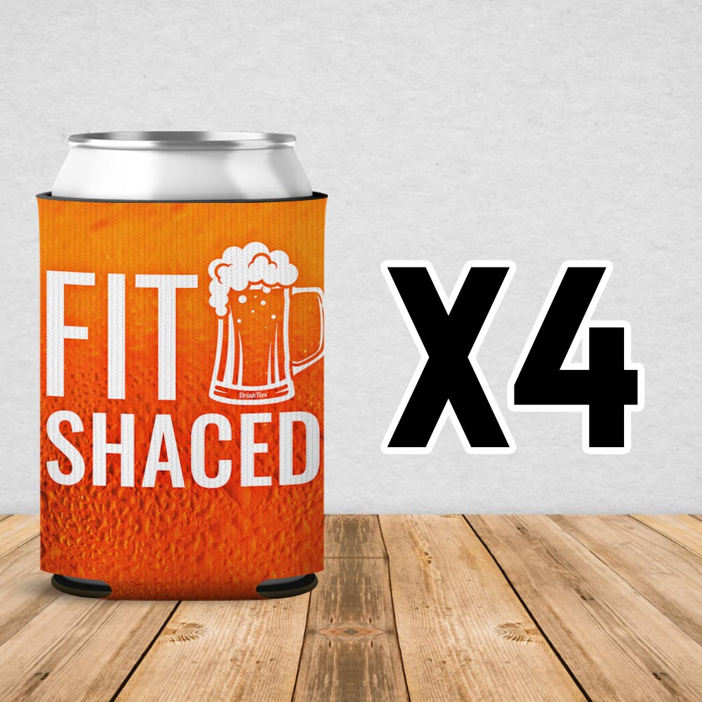 Fit Shaced Can Cooler Sleeve 4 Pack