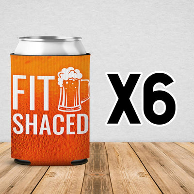 Fit Shaced Can Cooler Sleeve 6 Pack