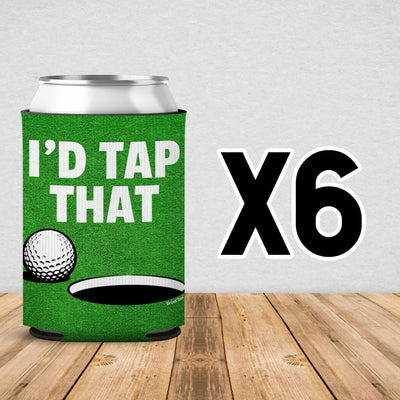 I'd Tap That Golf Can Cooler Sleeve 6 Pack