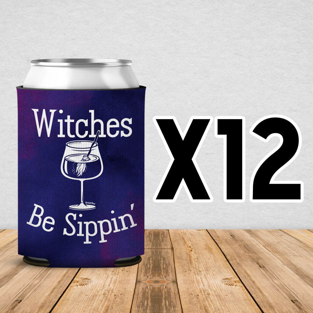 Witches Be Sippin Can Cooler Sleeve 12 Pack