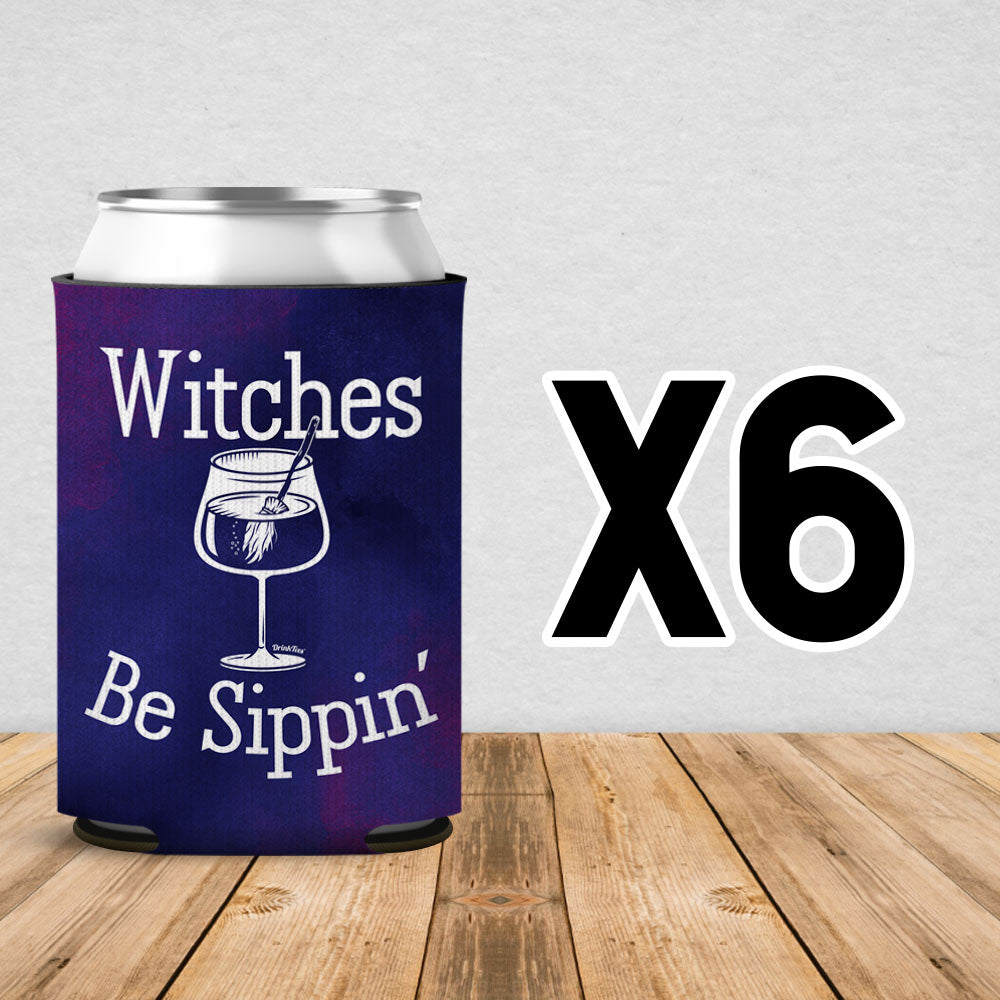 Witches Be Sippin Can Cooler Sleeve 6 Pack