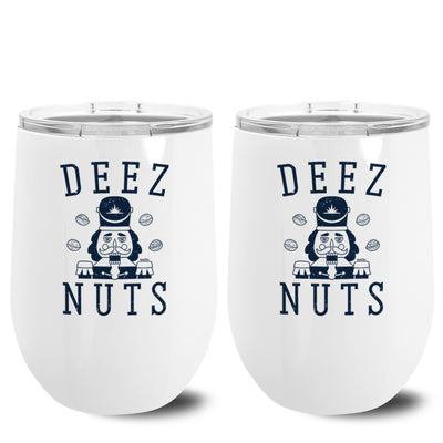 Deez Nuts Metal Stemless Wine Tumbler