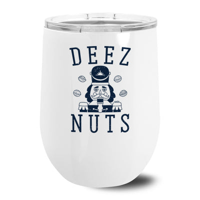 Deez Nuts Metal Stemless Wine Tumbler 