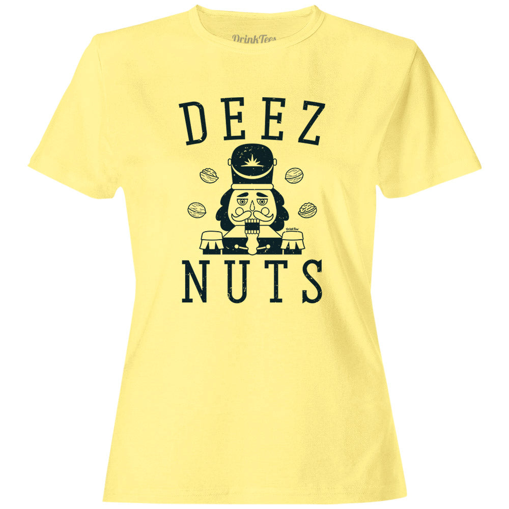 Women's Deez Nuts T-Shirt Butter Yellow