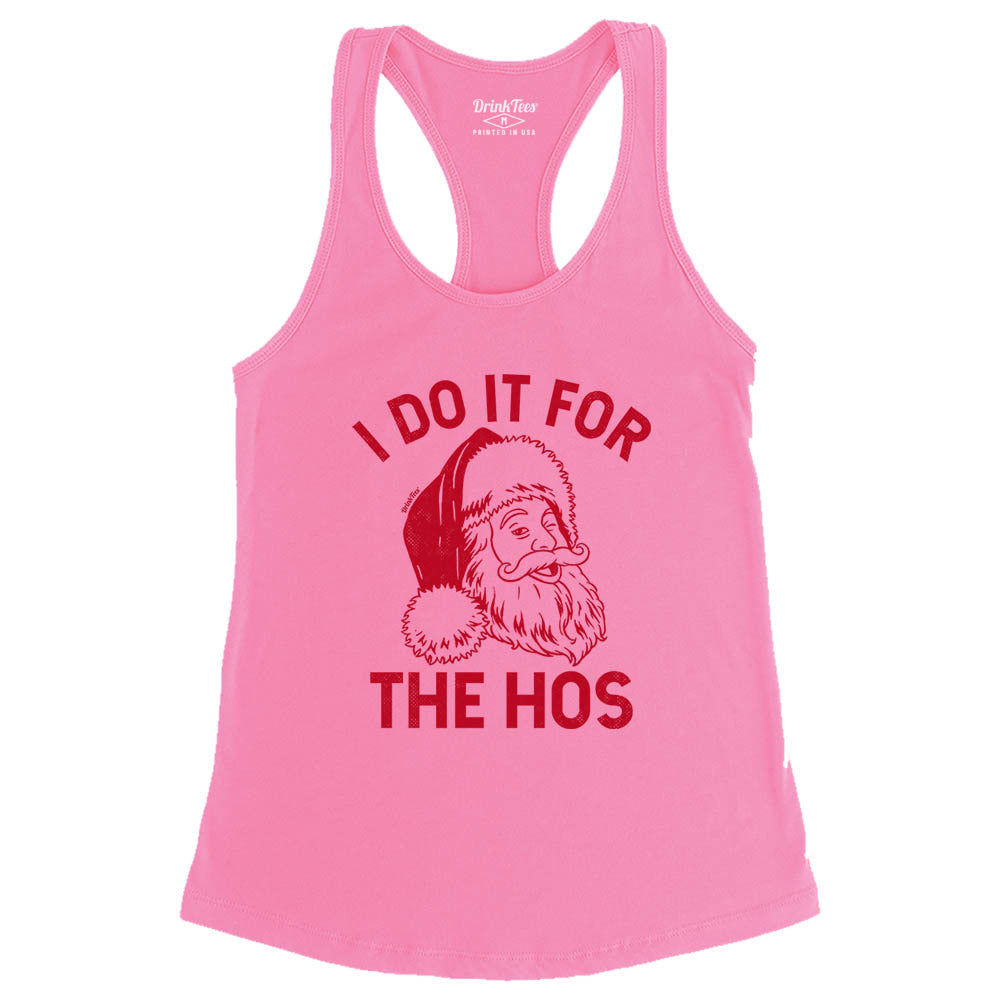 Women's I Do It For The Ho's Tank Top Charity Pink