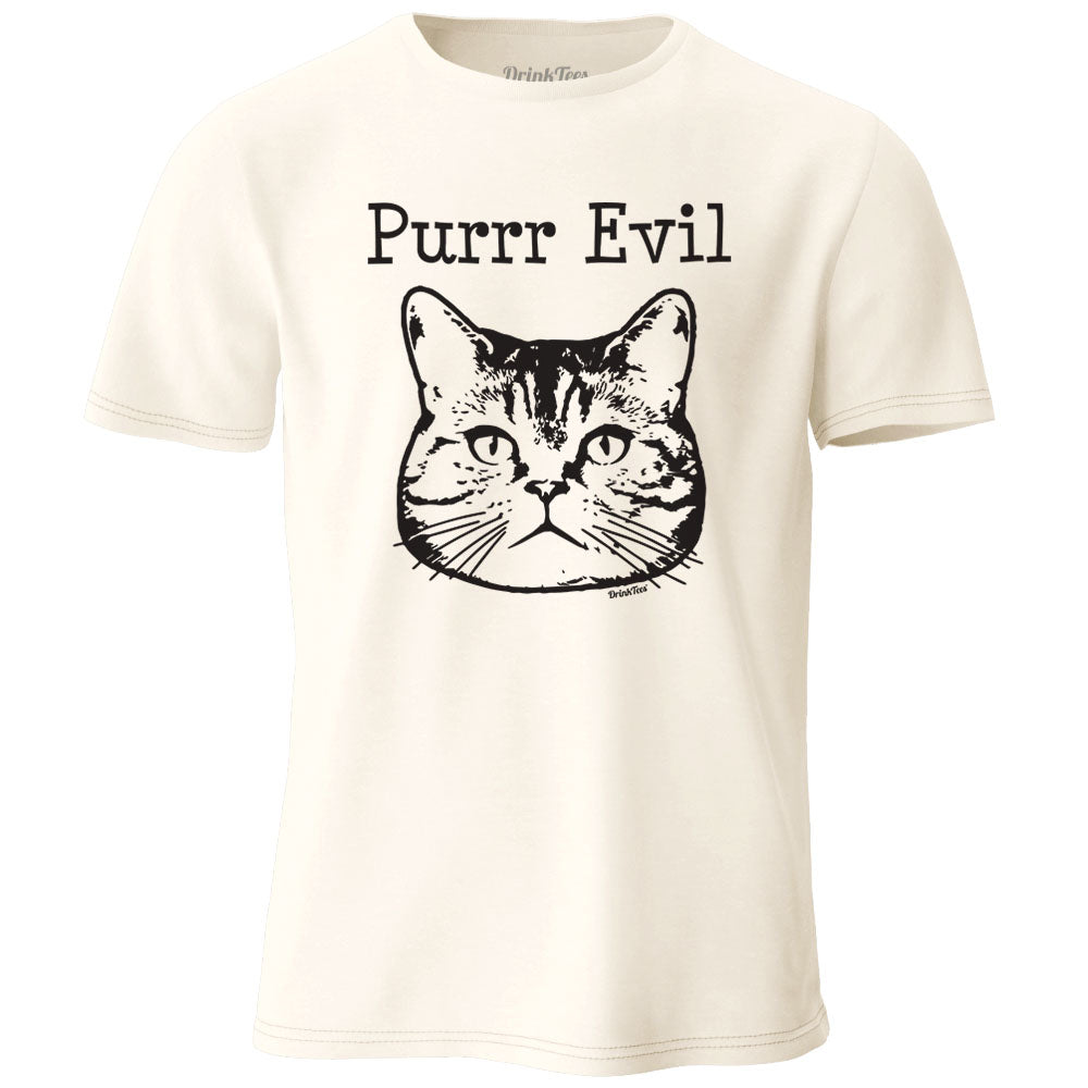 Purr Evil T-Shirt Natural