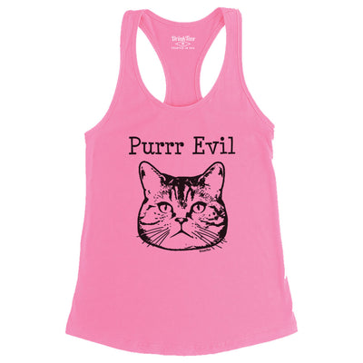 Women's Purr Evil Tank Top Pink