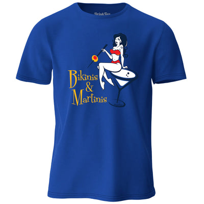 Bikinis & Martinis T-Shirt Royal Blue