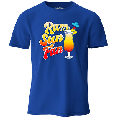 Rum Sun Fun T-Shirt Royal