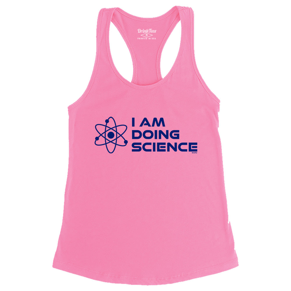 Women's I Am Doing Science Tank Top Pink