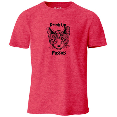 Drink Up Pussies Mens heather Tee