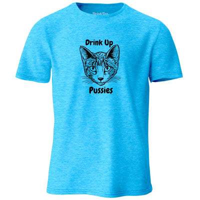 Drink Up Pussies Mens heather Tee
